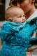 LennyGo Porte-bébé ergonomique, taille toddler, jacquard (72% Coton, 28% Soie) - LOVE HORMONES - LOVE OCEAN #babywearing