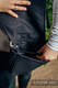 Marsupio portaoggetti Waist Bag 2in1 CITY (90% cotone, 7% lana merinos, 2% seta, 1% cashmere,) - PEACOCK'S TAIL - BLACK OPAL #babywearing