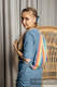 Mochila portaobjetos hecha de tejido de fular (100% algodón) - LUNA - talla estándar 32cmx43cm #babywearing