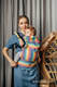 LennyGo Ergonomische Tragehilfe, Größe Baby, Kreuzköper-Bindung, 100% Baumwolle - LUNA #babywearing
