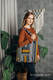 Sac à bandoulière en retailles d’écharpes (100 % coton) - SMOKY - HONEY - taille standard 37 cm x 37 cm #babywearing