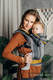 LennyGo Ergonomic Carrier, Baby Size, broken-twill weave 100% cotton - SMOKY - HONEY #babywearing