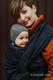 Żakardowa chusta do noszenia dzieci, 62% Bawełna 26% Len 12% Jedwab Tussah - PAWI OGON - SUBLIME - rozmiar XL #babywearing