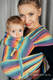 Nosidełko dla dzieci WRAP-TAI MINI, 100 % bawełna skośno-krzyżowa, z kapturkiem, Luna #babywearing