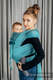 WRAP-TAI carrier Toddler with hood/ herringbone twill / 100% cotton / LITTLE HERRINGBONE OMBRE TEAL  #babywearing