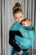 WRAP-TAI toddler avec capuche, d’écharpes / 100 % coton / LITTLE HERRINGBONE OMBRE TEAL  #babywearing