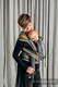 Wrap-Tai Tragehilfe Toddler / Kreuzköper-Bindung / 100% Baumwolle / mit Kapuze / SMOKY - HONEY #babywearing