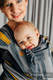 Nosidełko dla dzieci WRAP-TAI MINI, 100 % bawełna skośno-krzyżowa, z kapturkiem, SMOKY - MIÓD  #babywearing