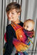 WRAP-TAI Tragehilfe Mini mit Kapuze/ Jacquardwebung / 100% Baumwolle / SYMPHONY RAINBOW DARK #babywearing