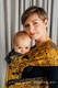 WRAP-TAI Mini con cappuccio, tessitura jacquard, 100% cotone - UNDER THE LEAVES - GOLDEN AUTUMN #babywearing