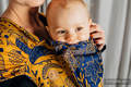 WRAP-TAI Tragehilfe Mini mit Kapuze/ Jacquardwebung / 100% Baumwolle / UNDER THE LEAVES - GOLDEN AUTUMN #babywearing