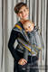 Wrap-Tai Tragehilfe Mini / Kreuzköper-Bindung / 100% Baumwolle / mit Kapuze / SMOKY - HONEY #babywearing