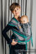 Nosidełko dla dzieci WRAP-TAI MINI, 100 % bawełna skośno-krzyżowa, z kapturkiem, SMOKY - MIĘTA  #babywearing