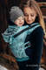 Porte-bébé ergonomique LennyGo, taille bébé, jacquard 74% Coton, 13% Lin, 13% Modal, SYMPHONY - BLUE MOON #babywearing
