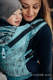 Mochila ergonómica LennyGo, talla Toddler, jacquard (74% algodón, 13% lino, 13% modal) - SYMPHONY - BLUE MOON #babywearing
