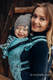 Mochila ergonómica LennyGo, talla bebé, jacquard (74% algodón, 13% lino, 13% modal) - SYMPHONY - BLUE MOON #babywearing