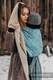 Baby Wrap, Jacquard Weave (74% cotton 13% linen 13% modal) - SYMPHONY - BLUE MOON - size L #babywearing