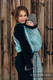 Baby Wrap, Jacquard Weave (74% cotton 13% linen 13% modal) - SYMPHONY - BLUE MOON - size S #babywearing
