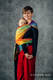 Mochila LennyHybrid Half Buckle, talla estándar, tejido jaqurad 100% algodón - RAINBOW LOTUS  #babywearing