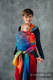 Żakardowa chusta do noszenia dzieci, bawełna - TĘCZOWY LOTOS - rozmiar XL #babywearing
