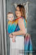 Baby Wrap, Jacquard Weave (100% cotton) - PEACOCK’S TAIL - SUNSET - size L #babywearing