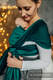 Baby sling for babies with low birthweight, Herringbone Weave, 100% cotton - EMERALD - size XL #babywearing