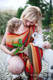 Chusta do noszenia dzieci, tkana splotem skośno-krzyżowym (100% bawełna) - JESIEŃ - rozmiar XS #babywearing