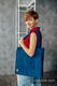 Torba na ramię z materiału chustowego, (100% bawełna) - KOBALT - uniwersalny rozmiar 37cmx37cm #babywearing