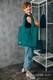 Sac à bandoulière en retailles d’écharpes (100 % coton) - EMERALD - taille standard 37 cm x 37 cm #babywearing