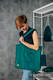 Sac à bandoulière en retailles d’écharpes (100 % coton) - EMERALD - taille standard 37 cm x 37 cm #babywearing