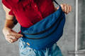 Saszetka z tkaniny chustowej, (100% bawełna), rozmiar large - KOBALT #babywearing