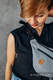 Waist Bag made of woven fabric, size large (100% cotton) - LITTLE HERRINGBONE GREY #babywearing