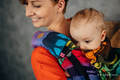 Ensemble protège bretelles et sangles pour capuche (60% coton, 40% polyester) - RAINBOW SAFARI 2.0  #babywearing