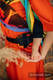 Mochila LennyHybrid Half Buckle, talla estándar, tejido jaqurad 100% algodón - RAINBOW SAFARI 2.0 #babywearing