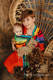 Żakardowa chusta kółkowa do noszenia dzieci, (100% bawełna) - TĘCZOWE SAFARI 2.0 - standard 1.8m #babywearing