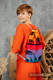 Sackpack made of wrap fabric (100% cotton) - RAINBOW SAFARI - standard size 32cmx43cm #babywearing