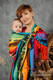 Żakardowa chusta kółkowa do noszenia dzieci, (100% bawełna), ramię bez zakładek - TĘCZOWE SAFARI 2.0 - standard 1.8m #babywearing