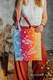Einkaufstasche, hergestellt aus gewebtem Stoff (100% Baumwolle) - DRAGONFLY RAINBOW  #babywearing