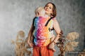 Marsupio LennyUpGrade, misura Standard, tessitura jacquard, 100% cotone - DRAGONFLY RAINBOW #babywearing
