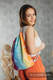 Sac à cordons en retailles d’écharpes (100 % coton) - DRAGONFLY RAINBOW - taille standard 32 cm x 43 cm #babywearing