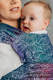 Mochila LennyHybrid Half Buckle, talla estándar, tejido jaqurad 100% algodón - PAISLEY - KINGDOM  #babywearing