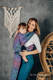 Fular, tejido jacquard (100% algodón) - PAISLEY - KINGDOM - talla S #babywearing
