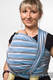 Baby Sling, Broken Twill Weave - Blue Morning - size M #babywearing