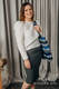 Sac à bandoulière en retailles d’écharpes (100 % coton) - WATERFALL  - taille standard 37cm x 37cm #babywearing