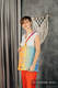 Sac à bandoulière en retailles d’écharpes (100 % coton) - RAINBOW LACE SILVER  #babywearing