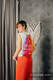 Turnbeutel, hergestellt vom gewebten Stoff (100% Baumwolle) - RAINBOW LACE SILVER - Standard Größe 32cmx43cm #babywearing