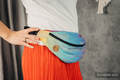 Gürteltasche, hergestellt vom gewebten Stoff (100% Baumwolle) - RAINBOW LACE SILVER #babywearing