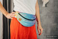 Waist Bag made of woven fabric, (100% cotton) - RAINBOW LACE SILVER #babywearing