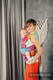 Porte-bébé LennyHybrid Half Buclke, taille standard, jacquard, 100% coton - RAINBOW LACE SILVER  #babywearing