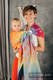 Bandolera de anillas, tejido Jacquard (100% algodón) - con plegado simple -  RAINBOW LACE SILVER - standard 1.8m #babywearing